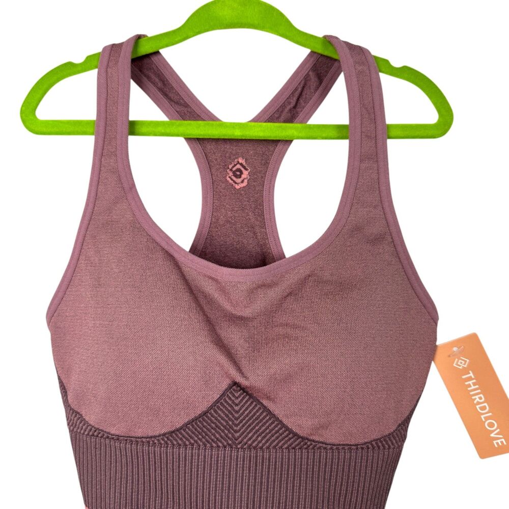 NWT ThirdLove Pink Seamless Sports Bra Size XS - Picture 4 of 8